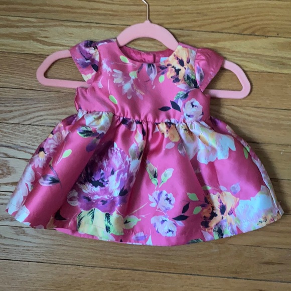 Baby Girls Pink Flower Dress